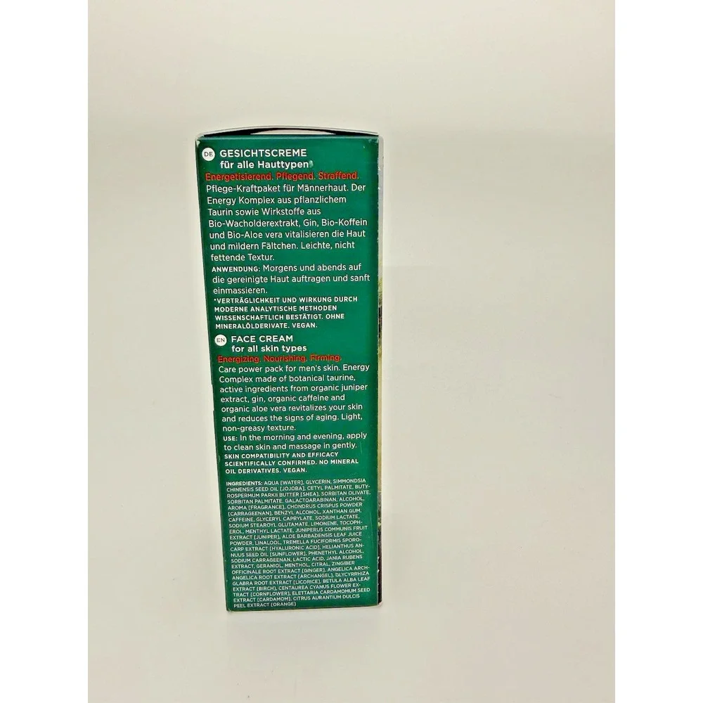 Annemarie Borlind Men System Energy Boost Face Cream 50 ml / 1.69 fl oz New NIB